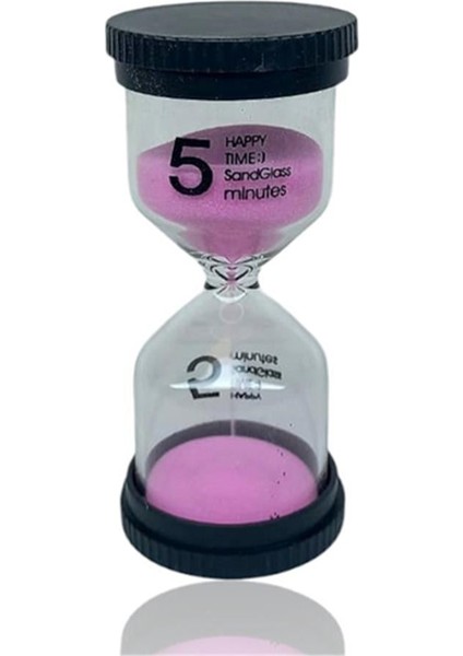 5 Dakikalık Pembe Renk Kum Saati