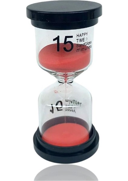15 Dakikalık Kırmızı Renk Kum Saati