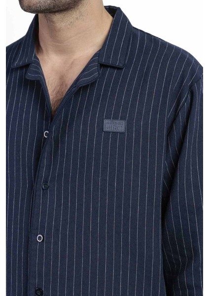 63187 Erkek Lacivert Pijama Takımı modelleri