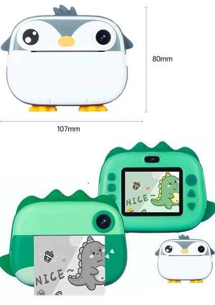 Techmrt Çocuklar Için Özel Fotoğraf Makinesi Farklı Desen Seçenekli 3 Adet Rulo fırsatları