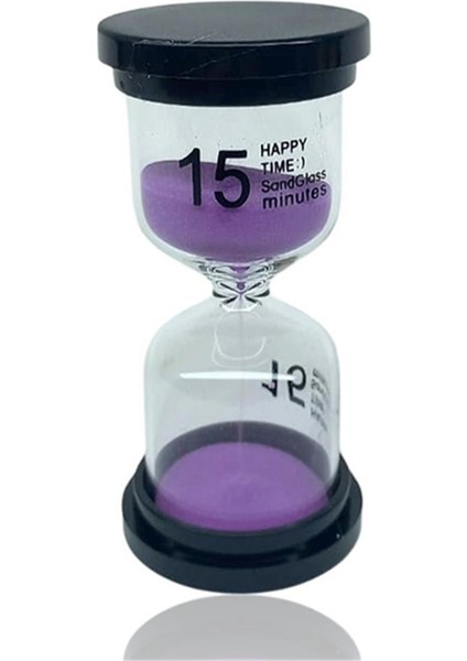 15 Dakikalık Lila Renk Kum Saati