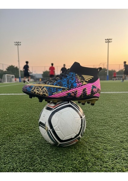 Laliga Çoraplı Krampon Çim ve Halı Saha Futbol Ayakkabısı