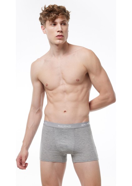 Erkek Gri 2 Li Paket Pamuk Elastan Boxer 075 fiyatları