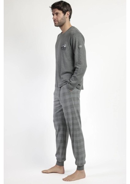 63183 Erkek Gri Pijama Takımı modelleri