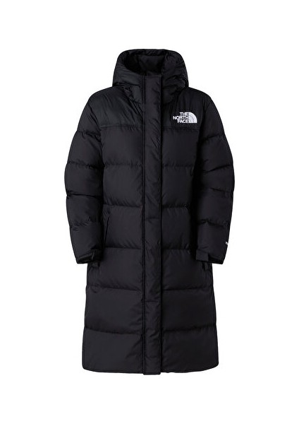 W Nuptse Parka Kadın Outdoor Montu (700 Dolgu Kaz Tüyü) NF0A832KGOE1 Siyah