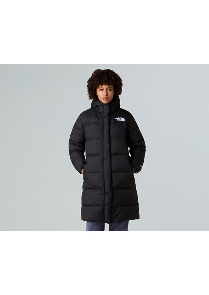 W Nuptse Parka Kadın Outdoor Montu (700 Dolgu Kaz Tüyü) NF0A832KGOE1 Siyah fırsatları