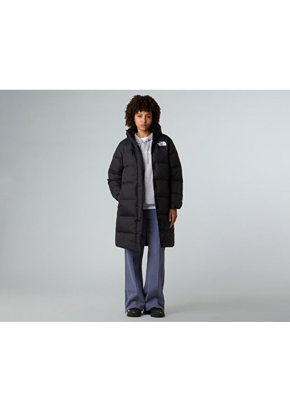 W Nuptse Parka Kadın Outdoor Montu (700 Dolgu Kaz Tüyü) NF0A832KGOE1 Siyah