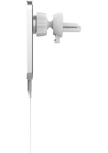 Samsung Galaxy S24 Ultra Ile Uyumlu 15W Beyaz Kablosuz Şarjlı Mıknatıslı Araç Tutucu fiyatları