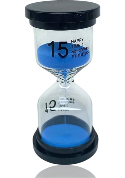 15 Dakikalık Mavi Renk Kum Saati