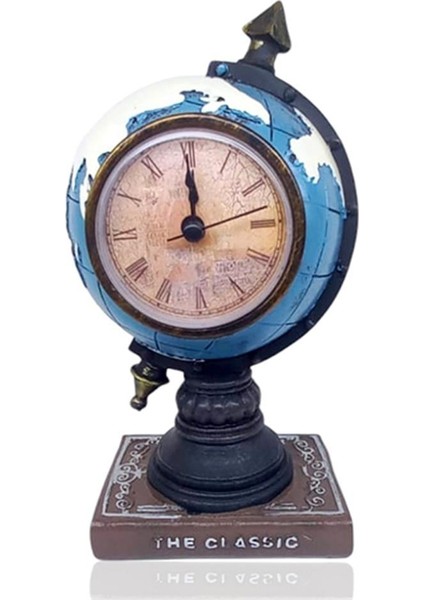 Dünya Dekoratif Saat Mavi Renk