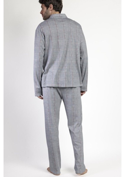 63796 Erkek Gri Ekose Pijama Takımı fırsatları