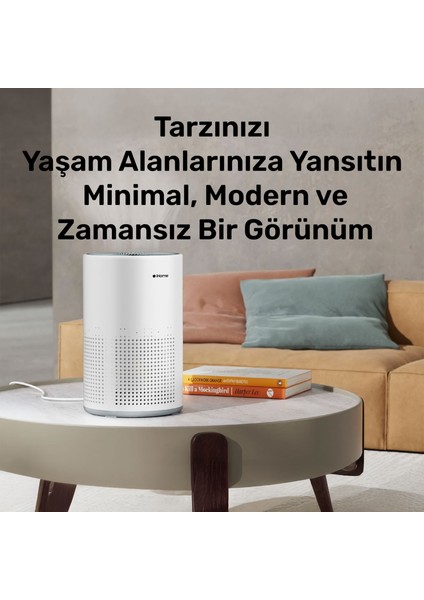 Ihome Arp1 Hepa-Aktif Karbon Filtreli 100M3/H Işıklı Ultra Sessiz Air Purifier Hava Temizleyici fiyatları