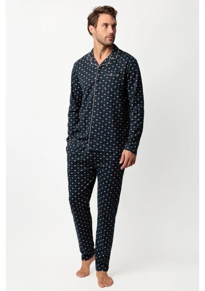63770 Lacivert Erkek Pijama Takımı