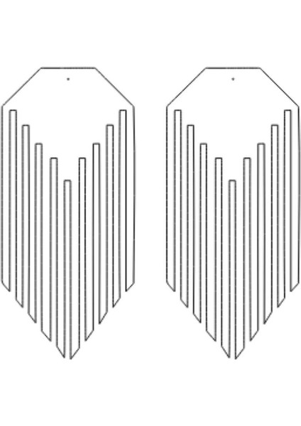 Rainbow Reflektörlü Püsküllü Küpe, Şık Lazer Kesim Küpe - APBJ016 fırsatları