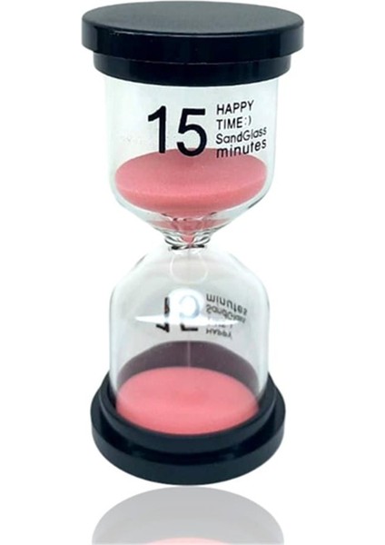 15 Dakikalık Pembe Renk Kum Saati