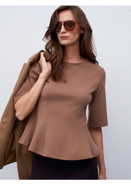 32077 Peplum Top-Vizon