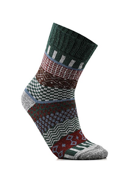 Svea-Yesil Unisex Günlük Yün Çorap Svea-Yesıl Renkli