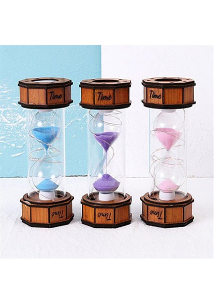 Dekoratif Renkli Işıklı Kum Saati Pembe fiyatları