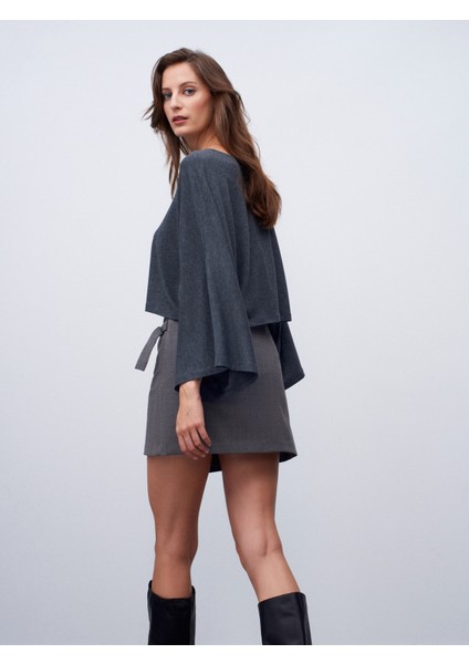 32270 Kayık Yaka Yarasa Kollu Top-K.antrasit fiyatları