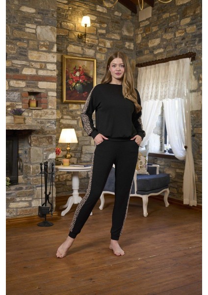 Kadın Siyah Pijama Takımı 26281