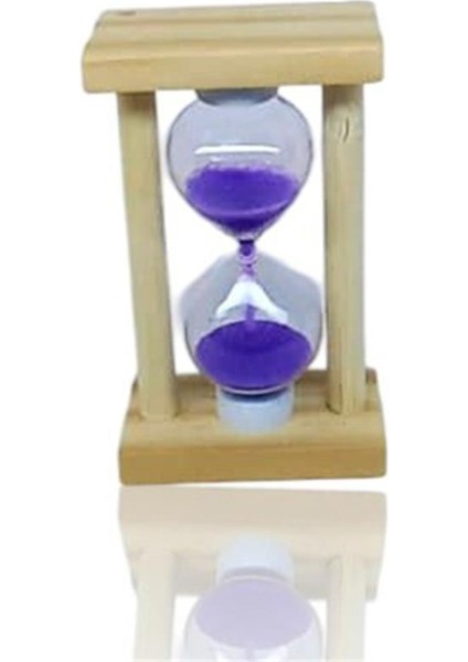Ahşap Mini Kum Saati Mor