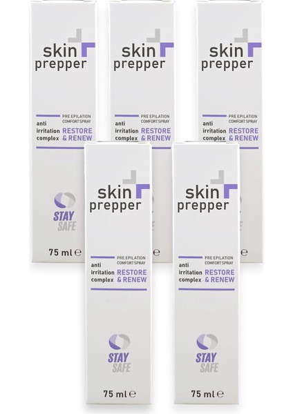 Stay Safe Skin Prepper Anestezik ve Lazer Epilasyon Için Soğutucu Sprey 5 Adet