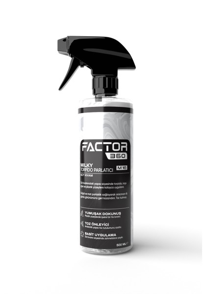 Factor 360 Milky Torpido Parlatıcı Süt 500 ML