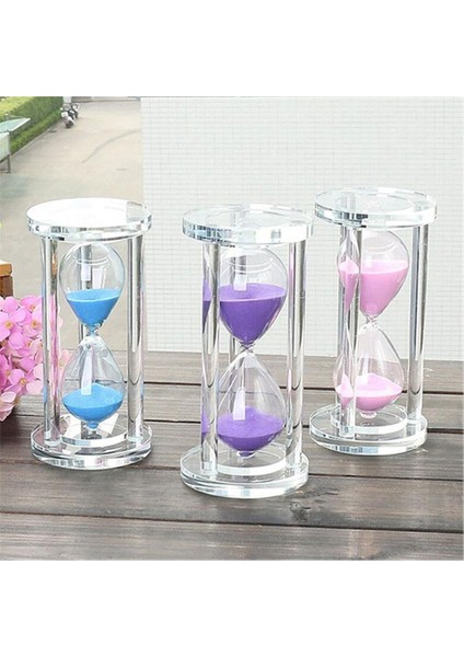 Cam Büyük Boy Dekoratif Kum Saati Mavi fırsatları