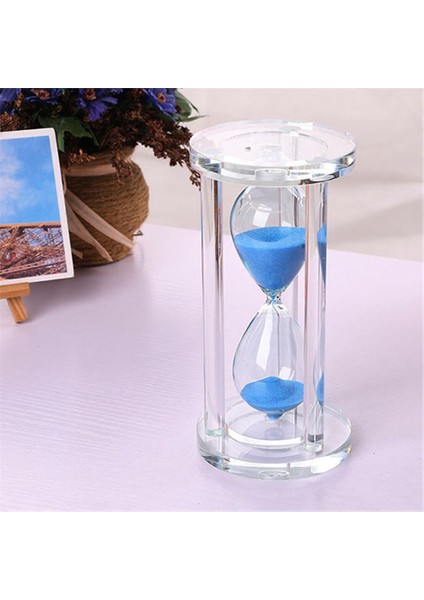 Cam Büyük Boy Dekoratif Kum Saati Mavi indirimleri