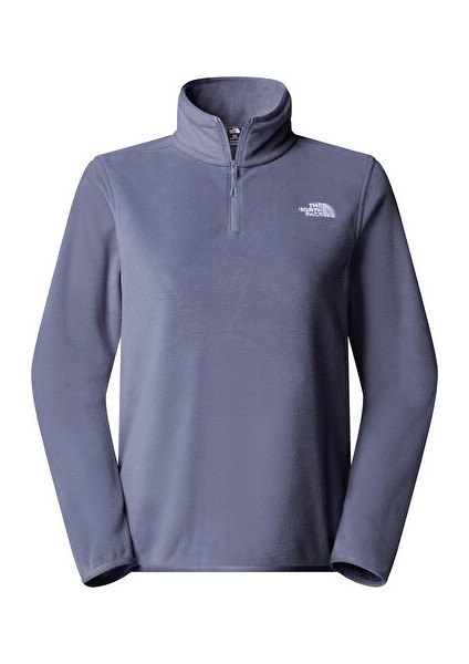 W Glacier Fleece 1/4 Zip Jacket Kadın Outdoor Çeyrek Fermuarlı Polar Üst NF0A8D2JBTR1 Mavi
