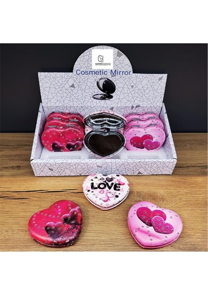 Kalp Makyaj Aynası Love Model Beyaz fırsatları