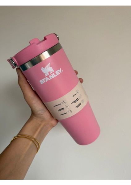 The Iceflow Flip Straw Pipetli Termos Bardak 0.89