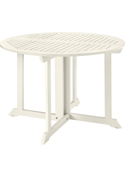 Bondholmen Yemek Masası Beyaz Bej 108 cm