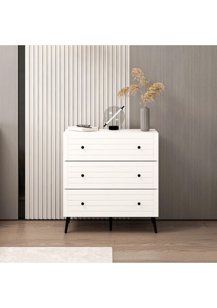 Bona Country 3 Çekmeceli Mebran Şifonyer