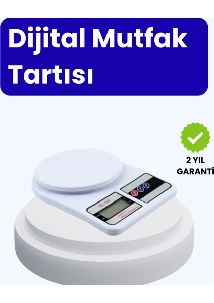 Techmrt Dijital Mutfak Terazisi 10KG Kapasiteli 1g Hassasiyetli