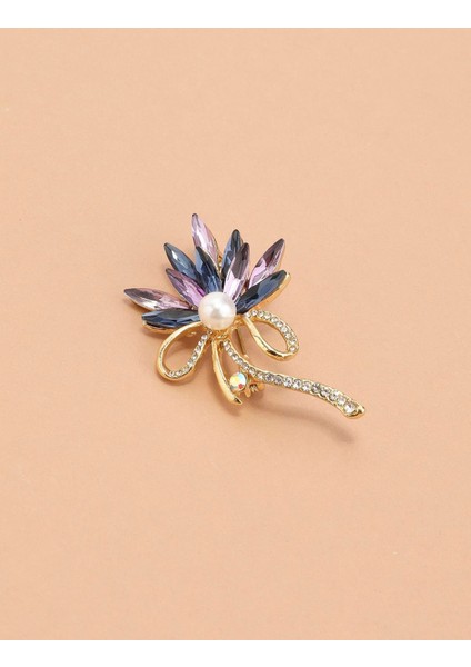 Martis Kadın Broş Altın Renk Multi Taş fiyatları