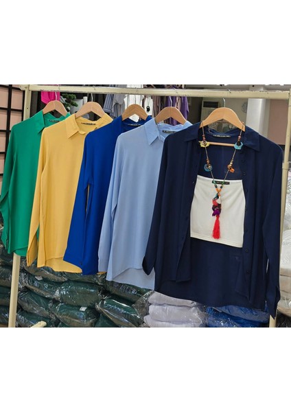 Dokuma Viskon Kumaş Basic Gömlek (13 Renk) fiyatları