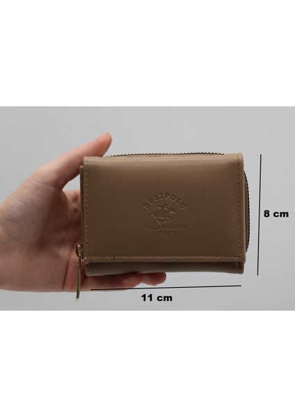 Vizon Bozuk Para Gözlü Bol Kartlıklı Mini Kadın Cüzdanı