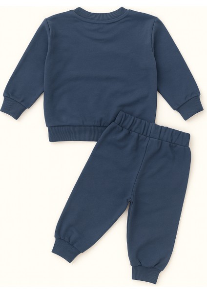 Erkek Çocuk Eşofman Takımı New York City Baskılı 3 Iplik Pamuklu – Lacivert | Rahat ve Şık Günlük Kombin modelleri