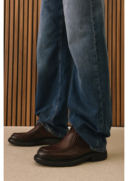 , Erkek Hakiki Deri Bot 1531043Z4049 Kahve