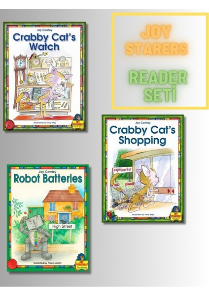 Domine Press Joy Starters 3'lü Kitap Seti – Joy Cowley Erken Okuma Serisi / 5-9 Yaş (Ingilizce - Early Reading Set)