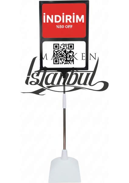 5 Adet Siyah Beyaz A4 Yükseklik Ayarlı Çift Bölme Ayaklı Fıyat Etiketi Çerçeveli Fıyat Etiketi fırsatları