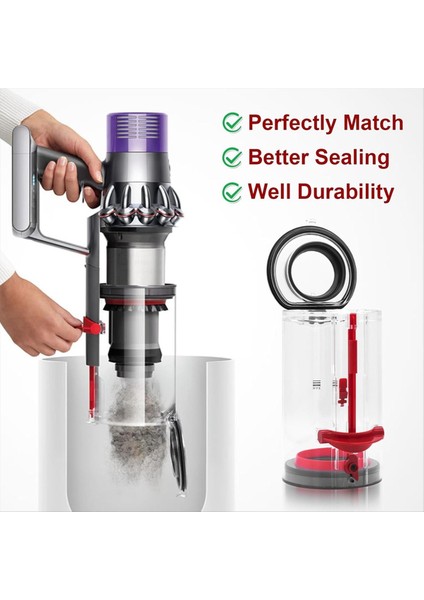 Dyson V10 SV12 Vakum Süpürge Teneke Kutu Yedek Parçaları Için Dyson V10 Için Toz Bin Değiştirme Büyük Bin Parça No 969509-01 (Yurt Dışından) indirimleri