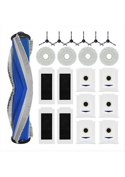 Ecovacs Deebot T30 / T30 Max / T30 Pro Aksesuarları Fırça Paspas Bezi Hepa Filtre Toz Torbası Yedek Yedek Parçalar (Yurt Dışından)