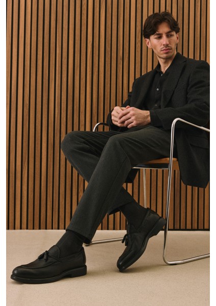 , Erkek Hakiki Deri Ayakkabı 1531043Z4193 Siyah fiyatları