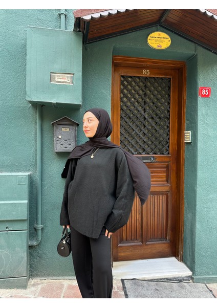 Oversize Yarasa Kol Triko Kazak