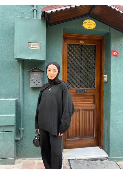 Oversize Yarasa Kol Triko Kazak fiyatları