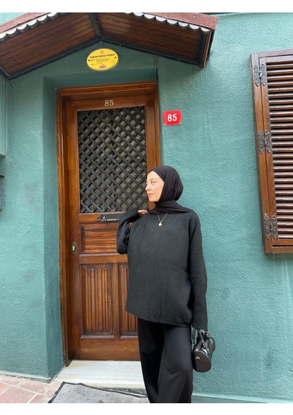 Oversize Yarasa Kol Triko Kazak modelleri