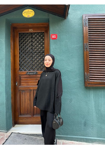 Oversize Yarasa Kol Triko Kazak fırsatları