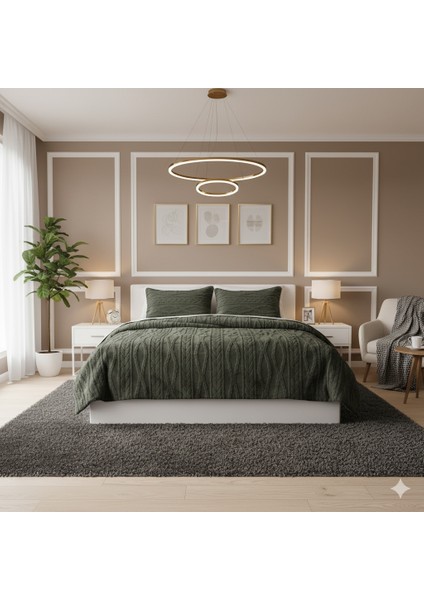 Comfort Yorgan Seti Çift Kişilik Ivy Haki